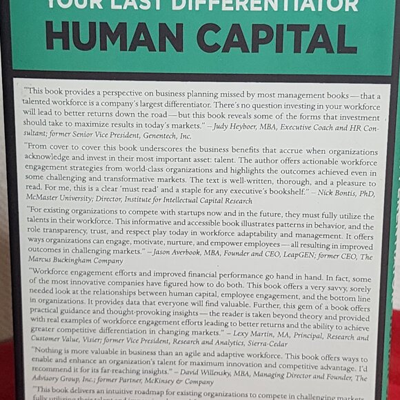 Your Last Differentiator Human Capital by Gregg Gordon Business Hardcover Book - Picture 8 of 16